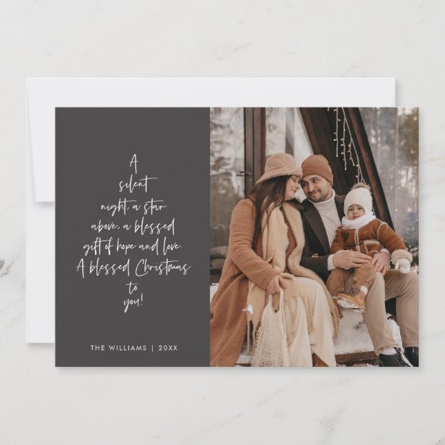 Cartes Pour Fêtes Annuelles Religious, Merry Christmas, Christian Family Photo (Devant)