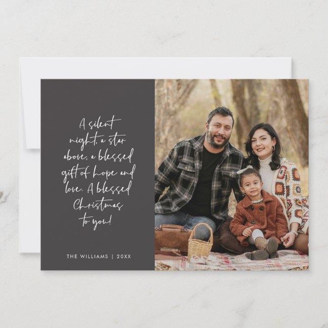 Cartes Pour Fêtes Annuelles Religious, Merry Christmas, Christian Family Photo (Devant)