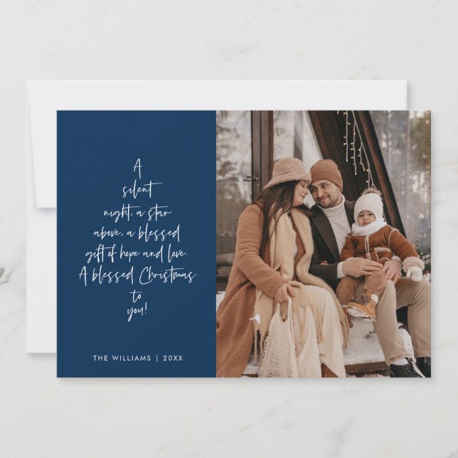 Cartes Pour Fêtes Annuelles Religious, Merry Christmas, Christian Family Photo (Devant)