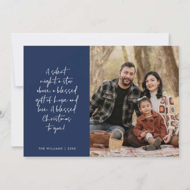 Cartes Pour Fêtes Annuelles Religious, Merry Christmas, Christian Family Photo (Devant)