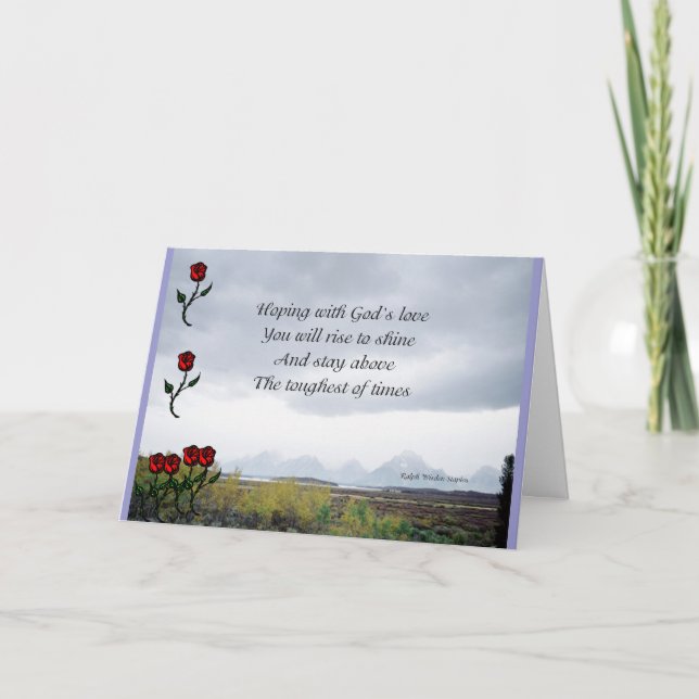 Cartes Pour Fêtes Annuelles Religious motivational greeting cards (Devant)