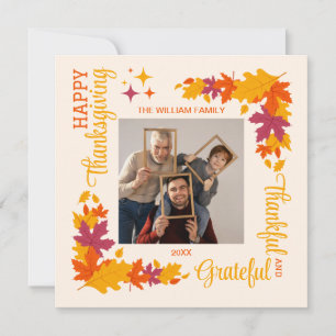 Cartes Pour Fêtes Annuelles Remerciements à l'automne congé Thanksgiving Photo