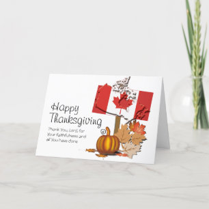 CARTES POUR FÊTES ANNUELLES REMERCIEMENTS CANADIENS