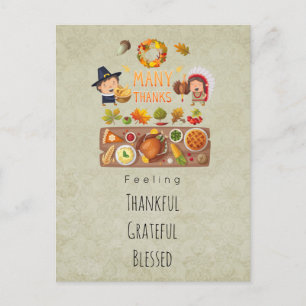 Cartes Pour Fêtes Annuelles Remerciements Heureux Heureux Heureux Merci Saluta
