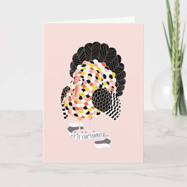 CARTES POUR FÊTES ANNUELLES REMERCIEMENTS PERSONNALISÉS À LA TURQUIE (Devant)