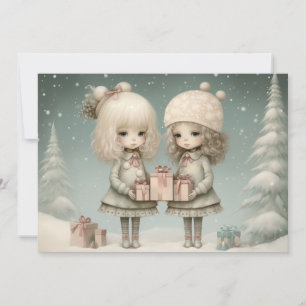 Cartes Pour Fêtes Annuelles Rempli d'amour et de rire : un festin