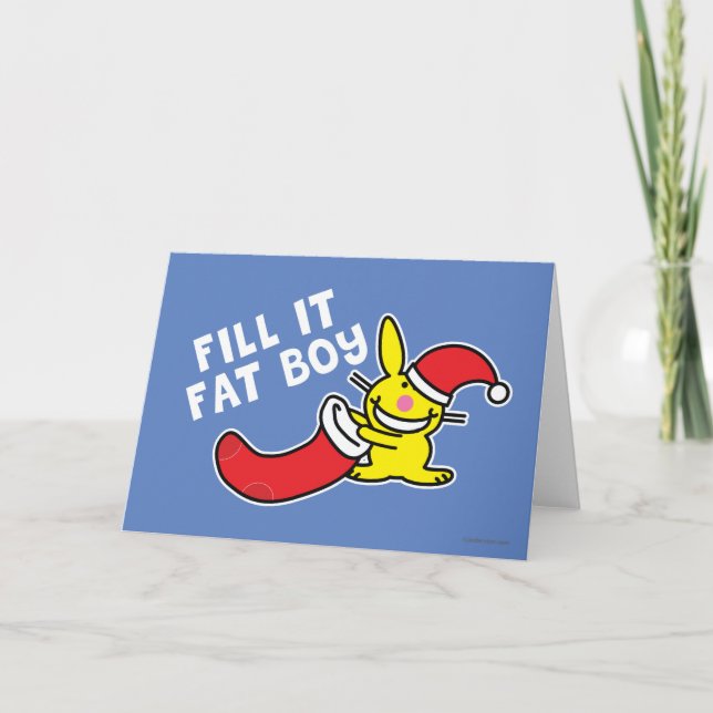 Cartes Pour Fêtes Annuelles Remplir le gros garçon (Devant)