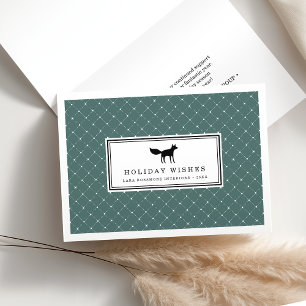 Cartes Pour Fêtes Annuelles Renard hivernal  Fêtes d'entreprise