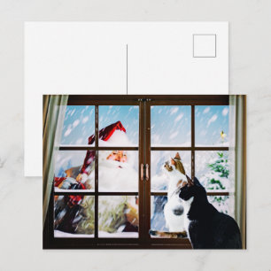Cartes Pour Fêtes Annuelles Rencontre avec le Père Noël