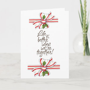 CARTES POUR FÊTES ANNUELLES *RENCONTREZ-MOI SOUS LE GUI POUR VOIR JUSQU'À QUEL