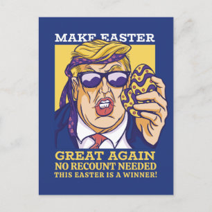 Cartes Pour Fêtes Annuelles Rendre à Pâques sa grandeur drôle Donald Trump