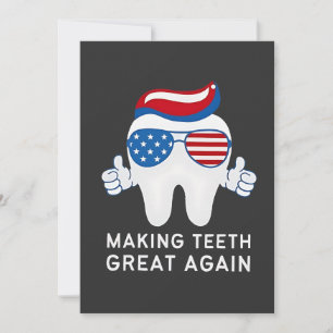 Cartes Pour Fêtes Annuelles Rendre les dents plus grandes 4 juillet dentaire
