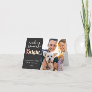 Cartes Pour Fêtes Annuelles Rendre les esprits brillants 2 Photo Joyeux Noël