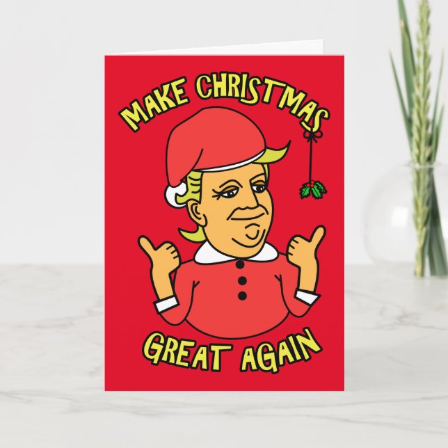 Cartes Pour Fêtes Annuelles Rendre Noël super (Devant)