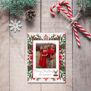 Cartes Pour Fêtes Annuelles Rennes de Noël personnalisées