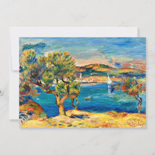 Cartes Pour Fêtes Annuelles Renoir - L'Estaque, peinture de paysage d'art fin