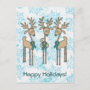 Cartes Pour Fêtes Annuelles Renouveau turquoise