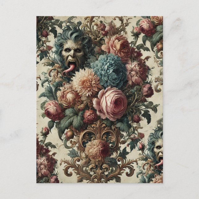 Cartes Pour Fêtes Annuelles Requiem Rhapsody - gothique victorien (Devant)