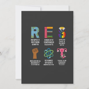Cartes Pour Fêtes Annuelles Résister Floral Droits LGBTQ L'égalité trans