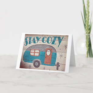 CARTES POUR FÊTES ANNUELLES **RESTER COSY** À NOËL