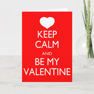 Cartes Pour Fêtes Annuelles Restez tranquille et soyez ma Saint Valentin