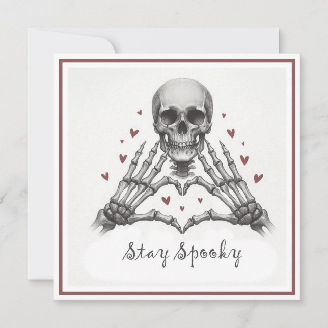 Cartes Pour Fêtes Annuelles Restez un Valentin Surnaturel (Devant)