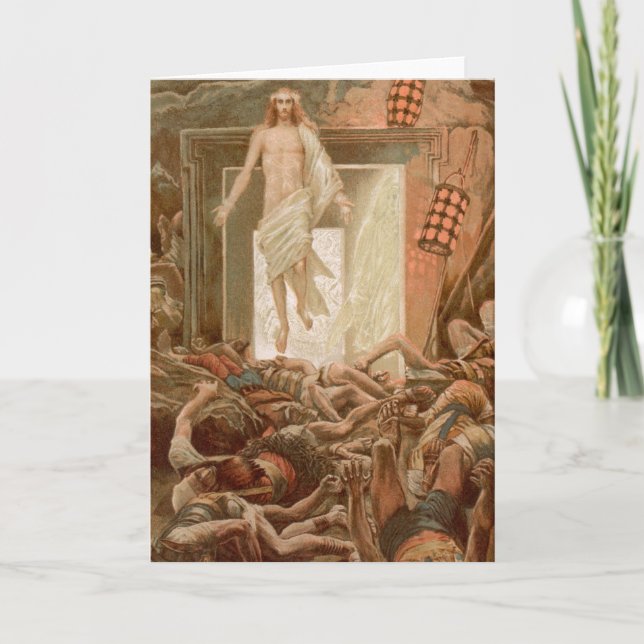 Cartes Pour Fêtes Annuelles Resurrection de Jésus Christ par James Tissot (Devant)