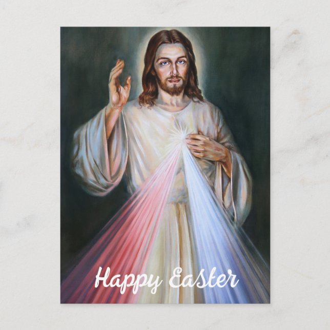 Cartes Pour Fêtes Annuelles Résurrection religieuse de Pâques Jésus (Devant)