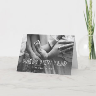 Cartes Pour Fêtes Annuelles Retro art déco Bonne année photo