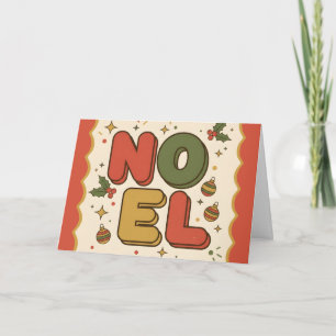 Cartes Pour Fêtes Annuelles Retro Groovy Noel Joyeux Noël