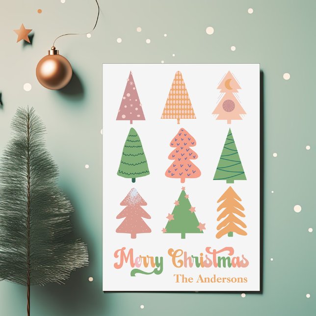 Cartes Pour Fêtes Annuelles Retro Joyeux Noël une photo (Créateur téléchargé)