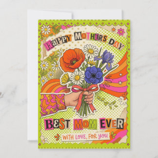 Cartes Pour Fêtes Annuelles Retro Mother’s Day Card