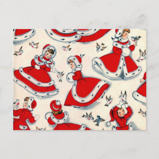 Cartes Pour Fêtes Annuelles Rétro Noël vintage
