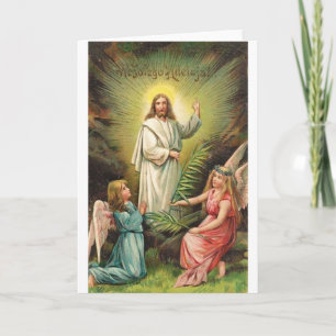 Cartes Pour Fêtes Annuelles Rétro polonais vintage Pâques Wesołego Alleluja