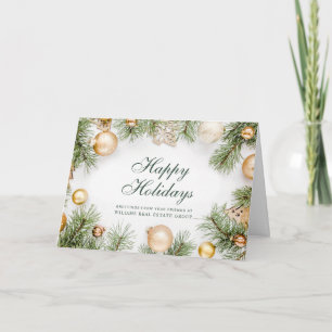 Cartes Pour Fêtes Annuelles Retro Rustic Christmas Ornament Salutation d'entre