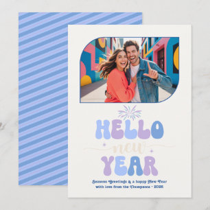 Cartes Pour Fêtes Annuelles Rêve de Jacinthe Bonjour Nouvelle Année Photo Rétr