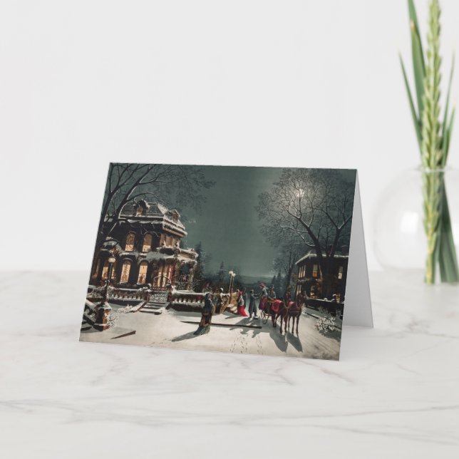 Cartes Pour Fêtes Annuelles Réveillée de Noël par Joseph Hoover & Sons (Devant)