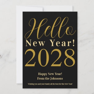 Cartes Pour Fêtes Annuelles Réveillon de la nouvelle année Bonne année Black G