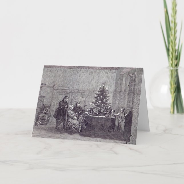 Cartes Pour Fêtes Annuelles Réveillon de Noël en Allemagne (Devant)