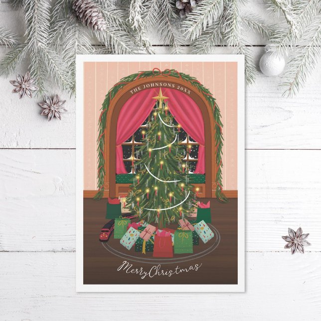 Cartes Pour Fêtes Annuelles Réveillon de Noël victorien (Créateur téléchargé)