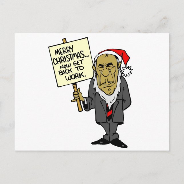 Cartes Pour Fêtes Annuelles Revenez au travail (Devant)