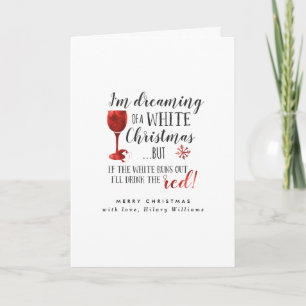 Cartes Pour Fêtes Annuelles Rêver de Noël blanc