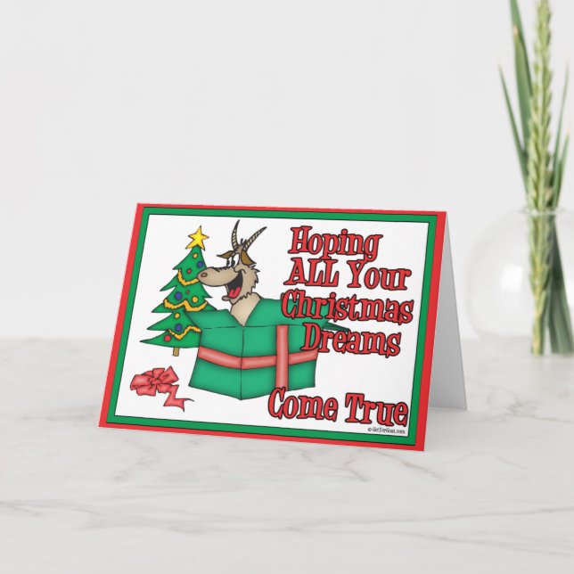 Cartes Pour Fêtes Annuelles Rêves de Noël (Devant)