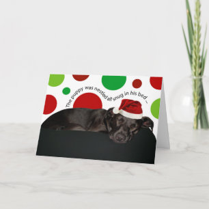 Cartes Pour Fêtes Annuelles Rêves de Noël de chiot