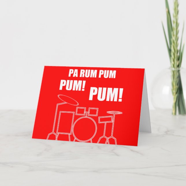 Cartes Pour Fêtes Annuelles Rhum Pum Pum Pum de PA (Devant)