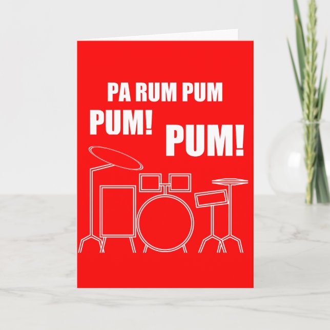 Cartes Pour Fêtes Annuelles Rhum Pum Pum Pum de PA (Devant)