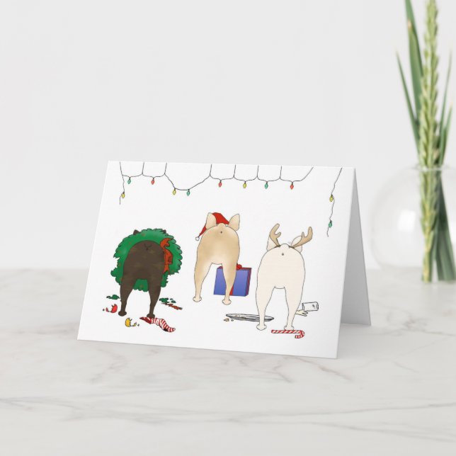 Cartes Pour Fêtes Annuelles Rien, mais un Noël français (Devant)