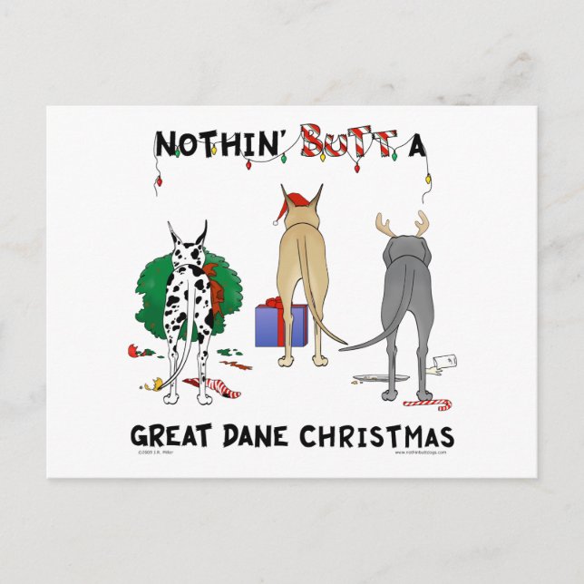 Cartes Pour Fêtes Annuelles Rien, mais un Noël sombre (Devant)
