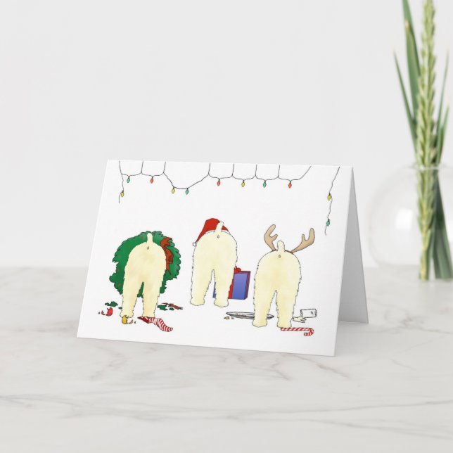 Cartes Pour Fêtes Annuelles Rien n'aboutent Noël blond comme les blés (Devant)