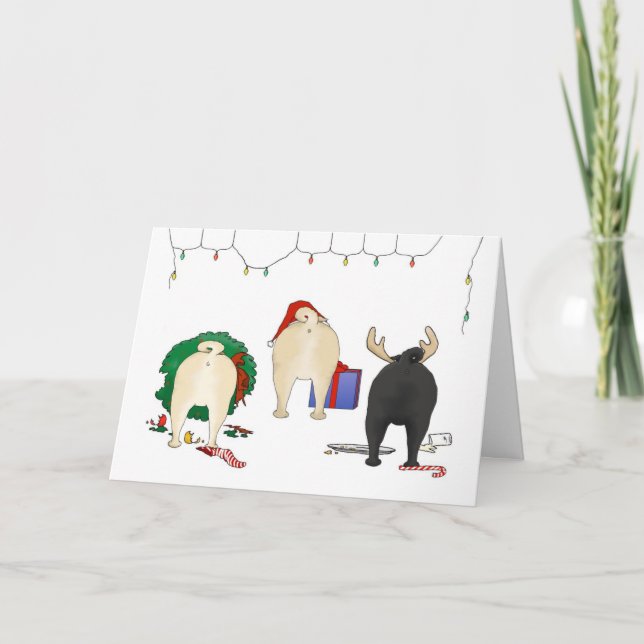 Cartes Pour Fêtes Annuelles Rien n'aboutent Noël de carlin (Devant)